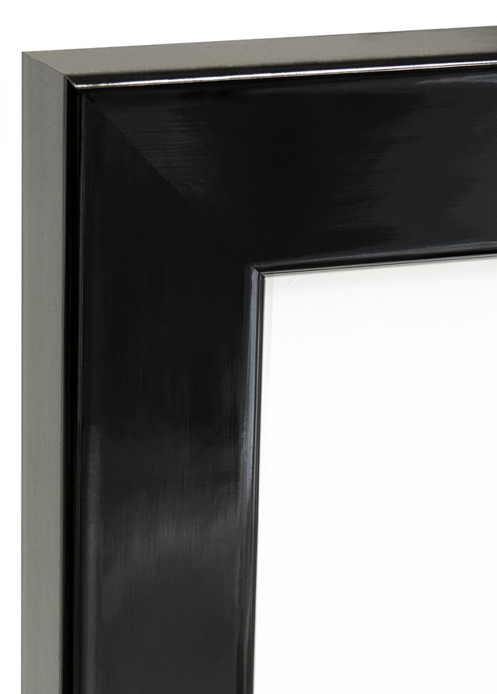 Marco Uppsala Vidrio acrlico Negro Acabado brillante 30x30 cm