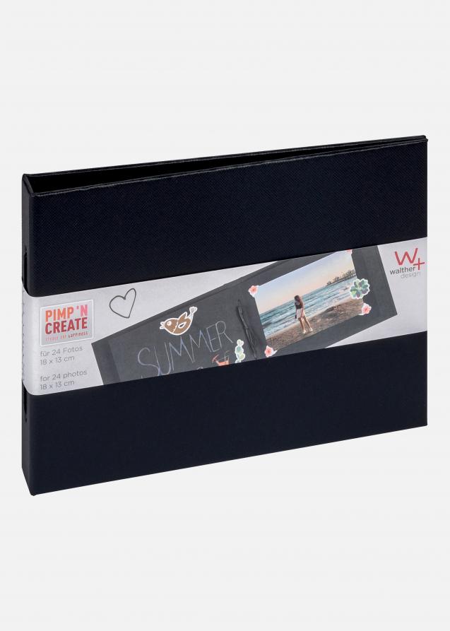 Pac Mini Álbum Negro - 15,5x11 cm (12 Páginas negras / 6 hojas)