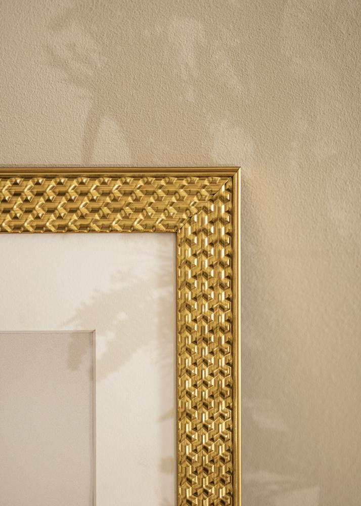 Marco Grace Vidrio acrlico Dorado 13x18 cm