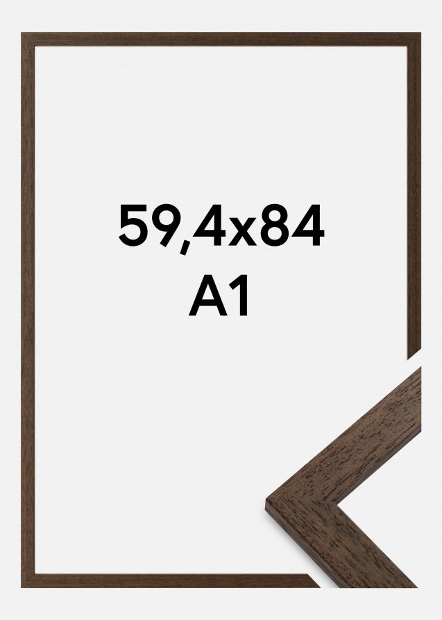 Marco Brown Wood Vidrio acrílico 59,4x84 cm (A1)