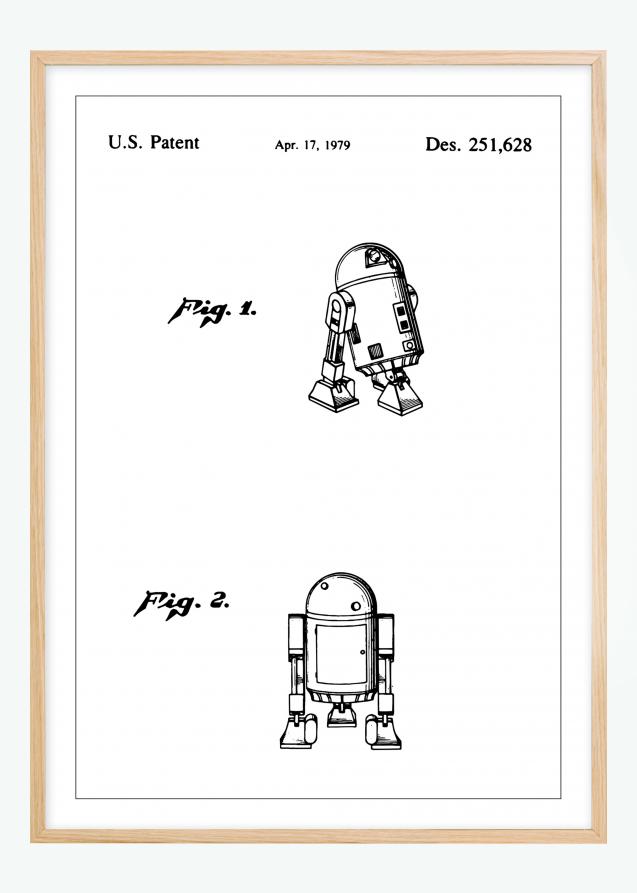 Dibujo de patente - Star Wars - R2-D2 Póster