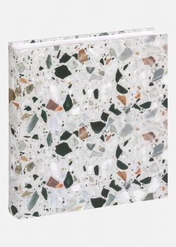 Terrazzo Stone lbum Negro - 28x29 cm (60 Pginas blancas / 30 hojas)