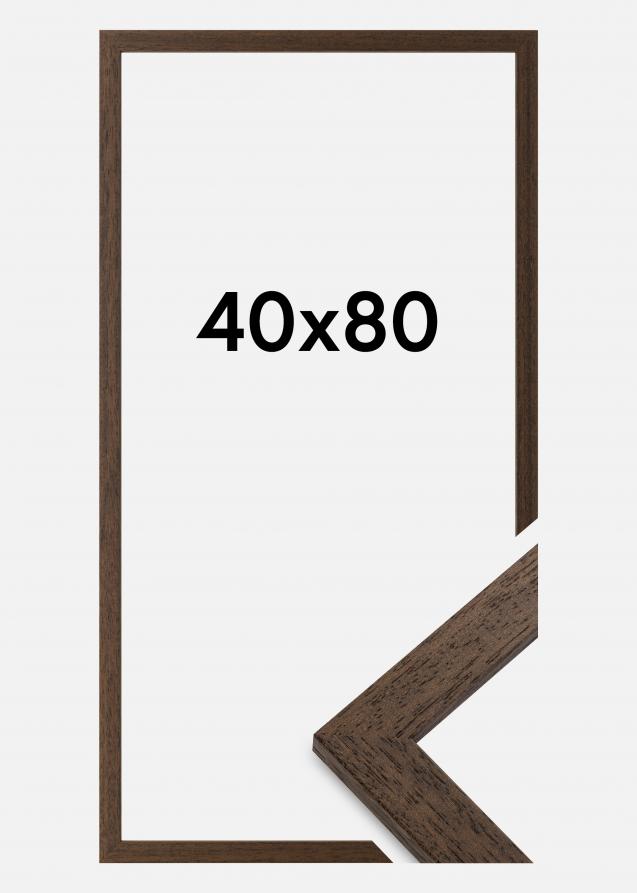 Marco Brown Wood Vidrio acrílico 40x80 cm