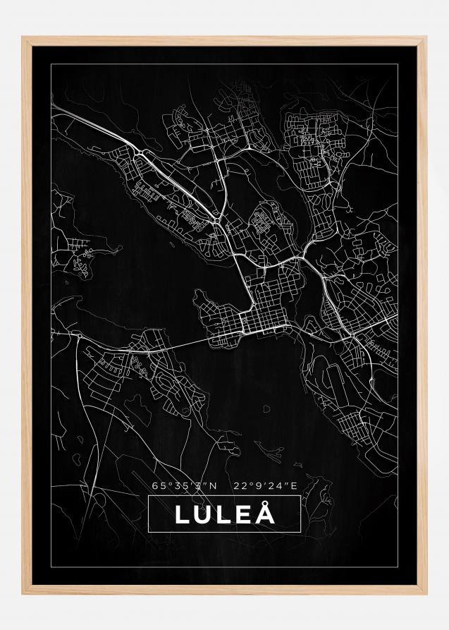 Mapa - Luleå - Cartel Negro