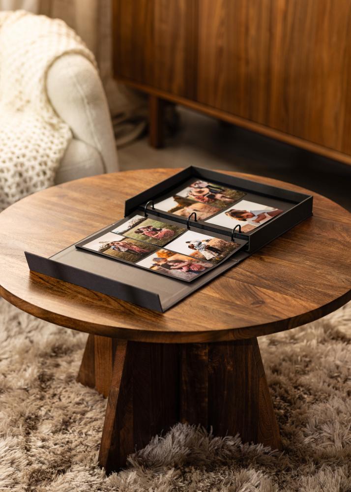 KAILA OUR LOVE uds.ORY Black - Coffee Table Photo lbum (60 Negro Sidor)