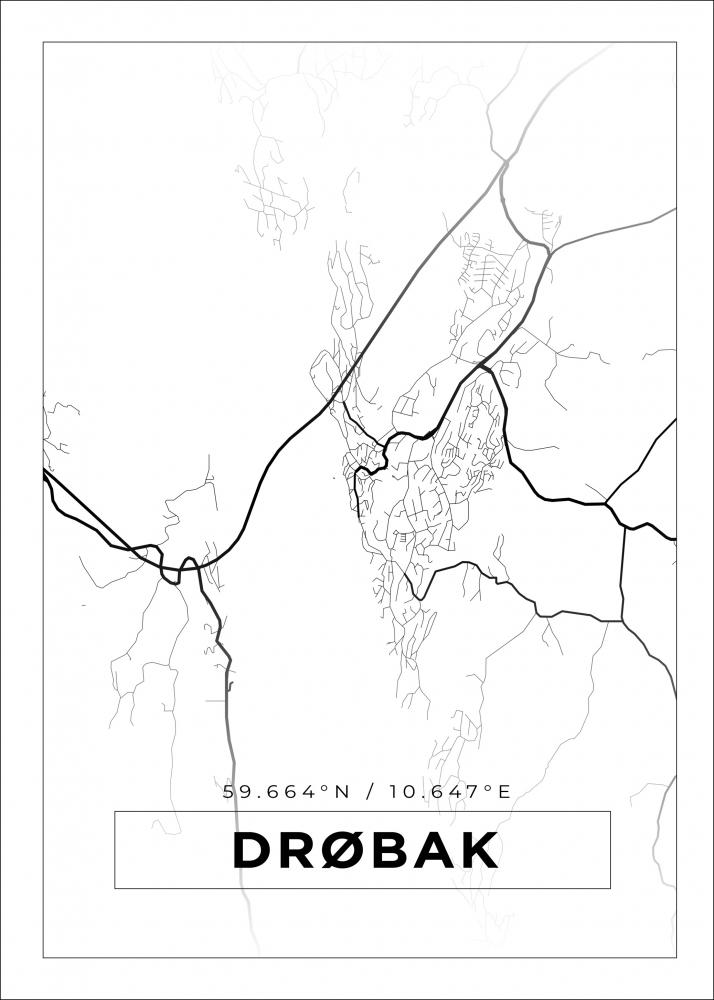 Mapa - Drbak - Cartel blanco