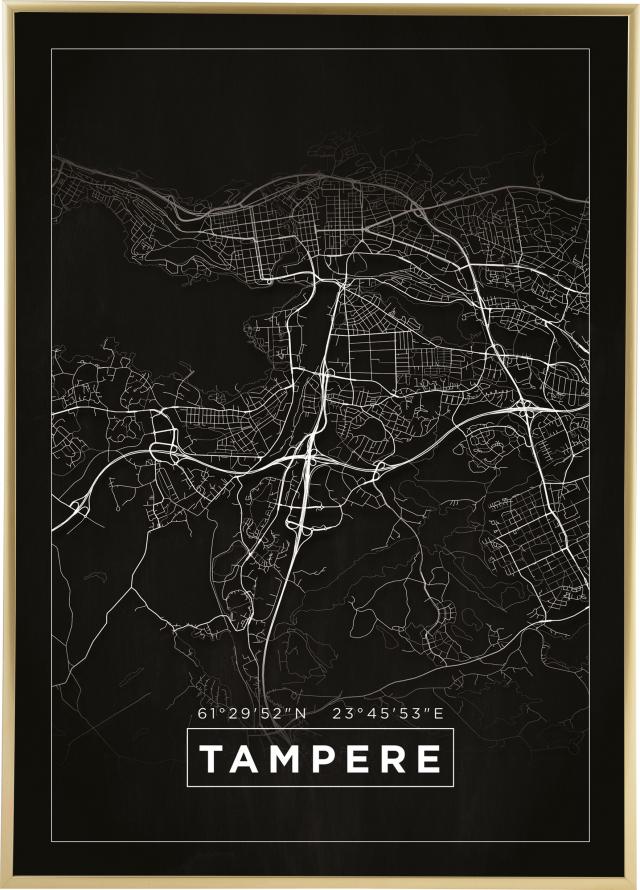 Mapa - Tampere - Cartel Negro