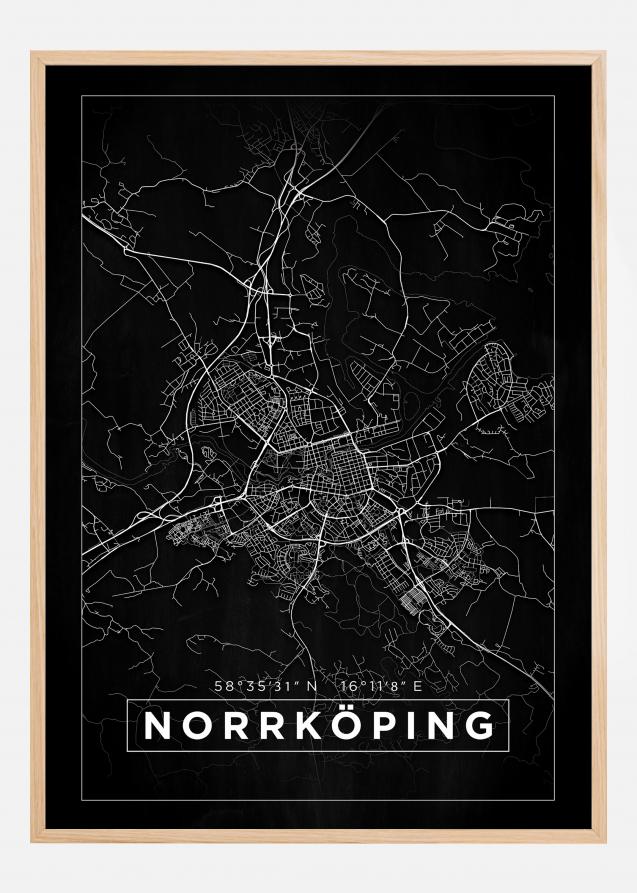 Mapa - Norrköping - Cartel Negro