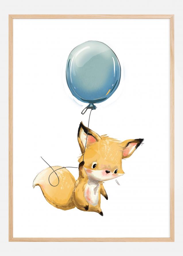 Fox Balloon Póster