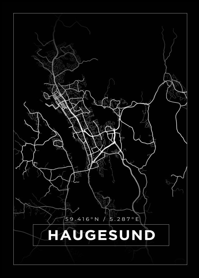 Mapa - Haugesund - Cartel Negro