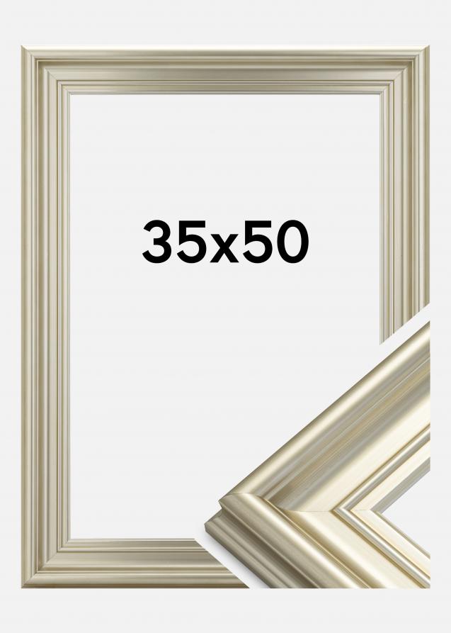 Marco Mora Premium Plateado 35x50 cm