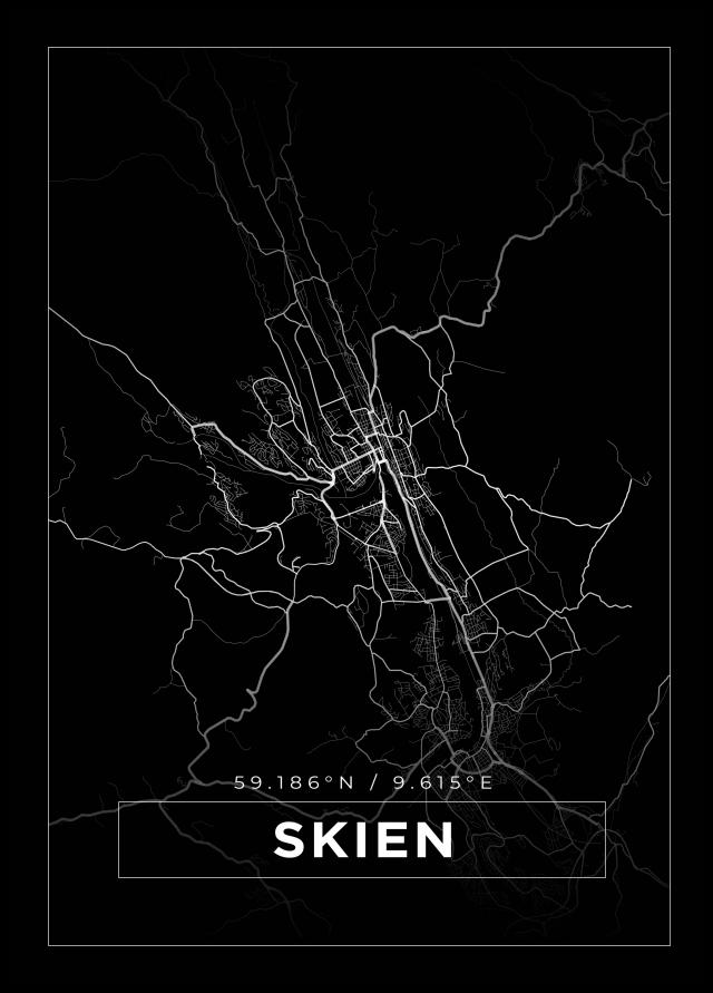 Mapa - Skien - Cartel Negro