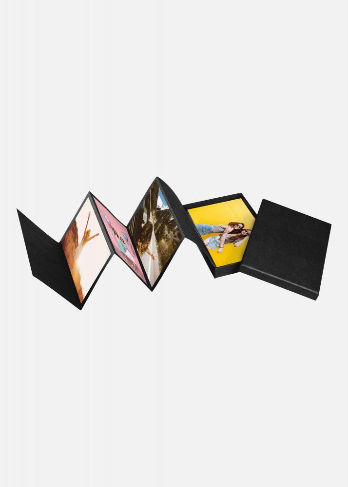 PAC Leporello-Box Negro - 11 Fotos en formato 10x15 cm