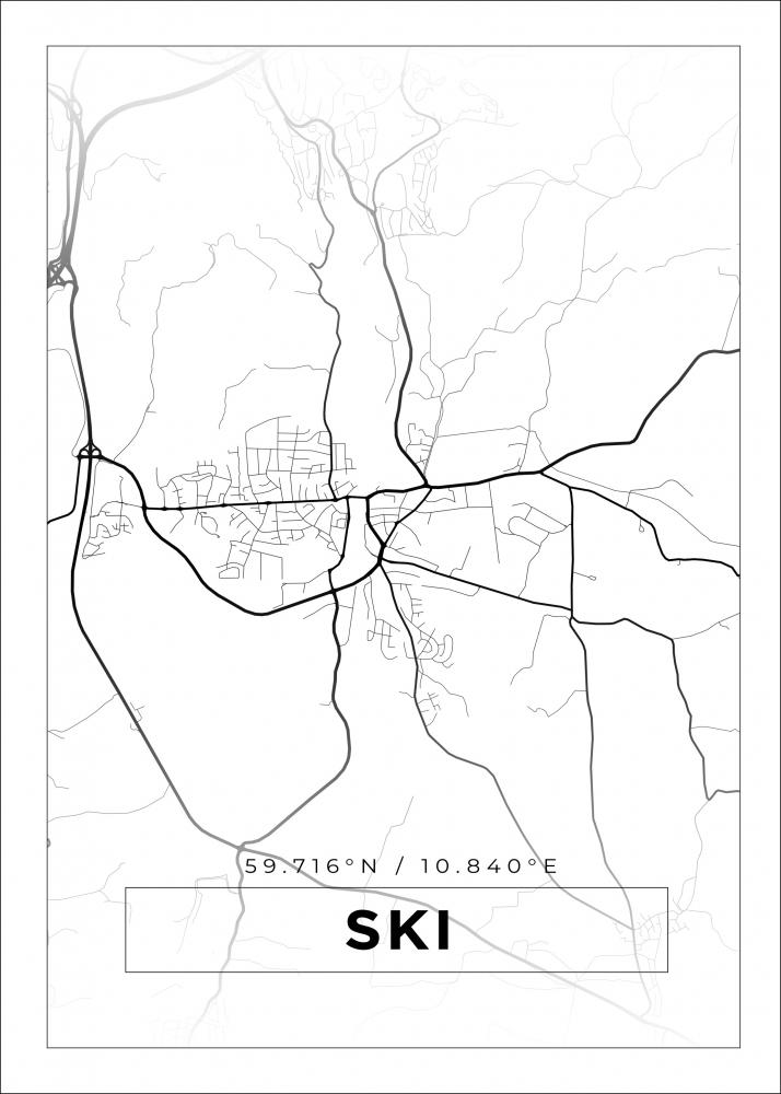 Mapa - Esqu - Cartel Blanco