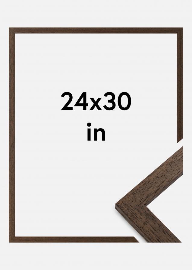 Marco Brown Wood Vidrio acrílico 24x30 inches (60,96x76,2 cm)