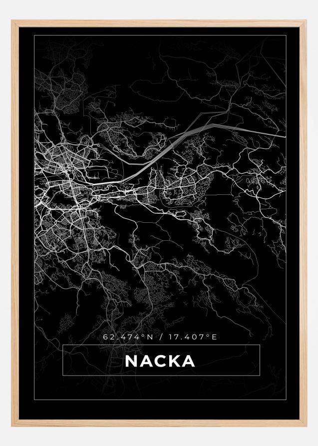 Mapa - Nacka - Cartel Negro