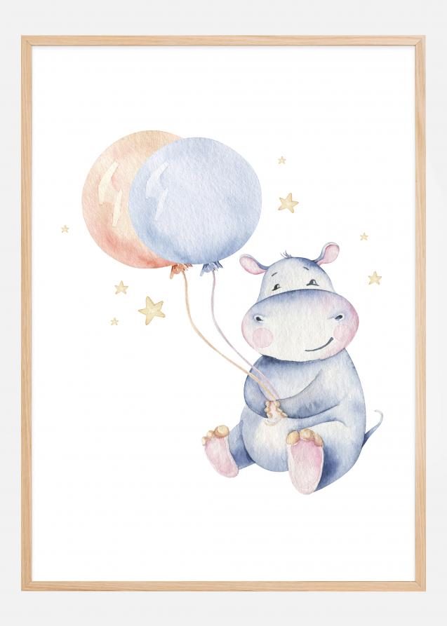 Hippo Balloon Póster