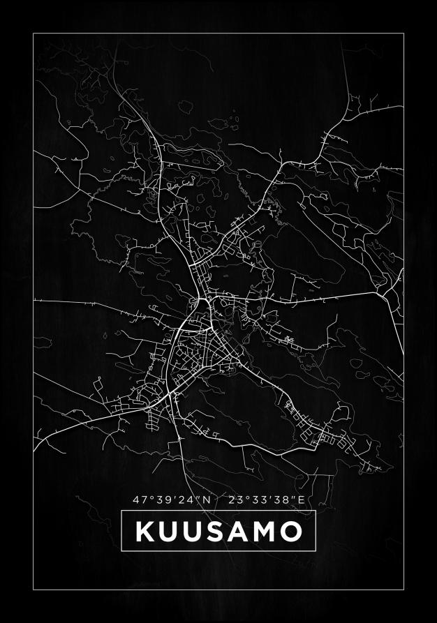Mapa - Kuusamo - Cartel Negro
