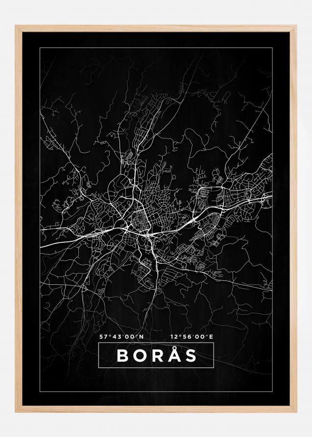 Mapa - Borås - Cartel Negro