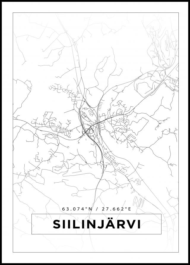 Mapa - Siilinjärvi - Cartel blanco