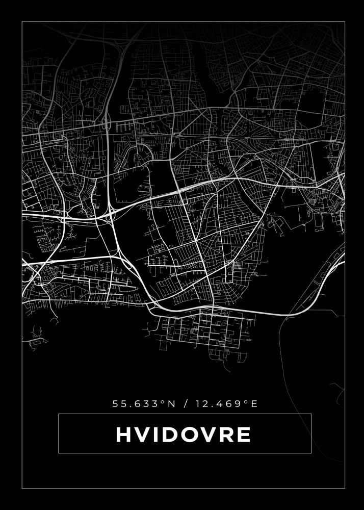 Mapa - Hvidovre - Cartel Negro