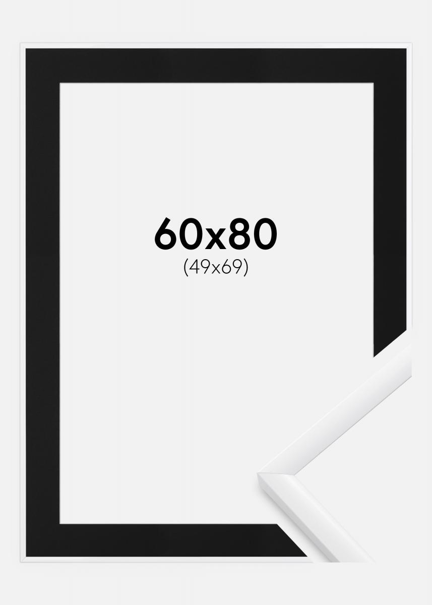 Compra Marco New Lifestyle Blanco 60x80 cm - Paspartú Negro 50x70 cm aquí 