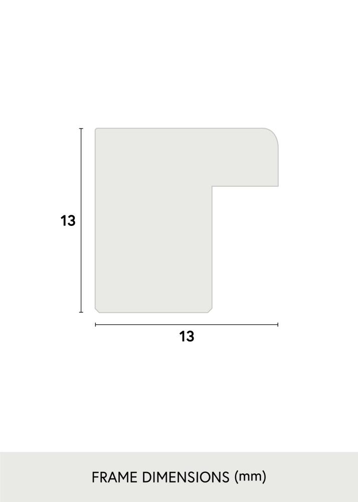 Marco Galant Roble 40x60 cm - Paspart Blanco 32,9x48,3 cm (A3+)