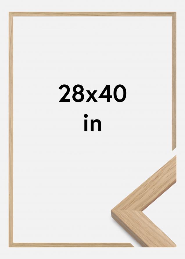 Marco Oak Wood Vidrio acrílico 28x40 inches (71,12x101,6 cm)