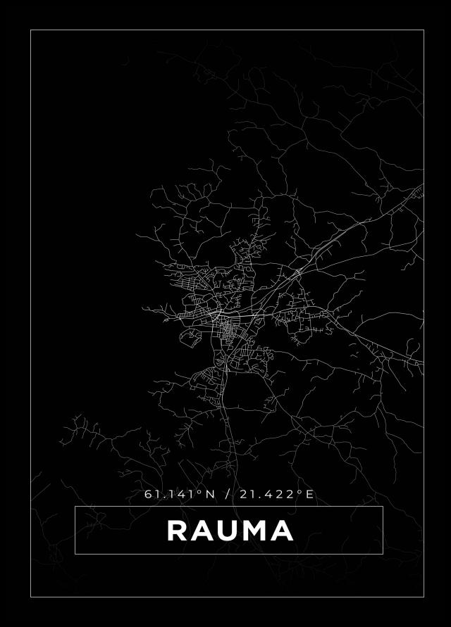 Mapa - Rauma - Cartel Negro