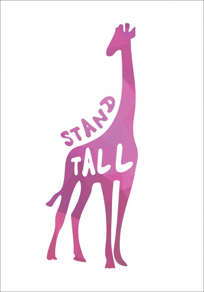 Giraffe stand tall - Rosa Pster