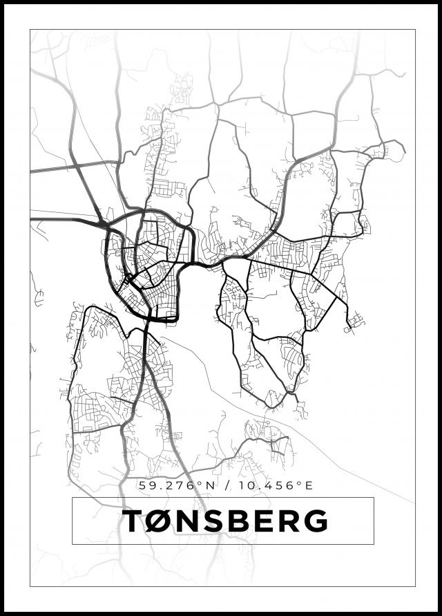 Mapa - Tønsberg - Cartel Blanco