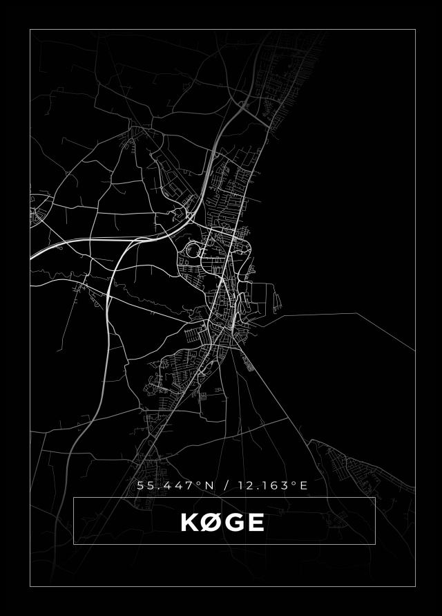 Mapa - Køge - Cartel Negro