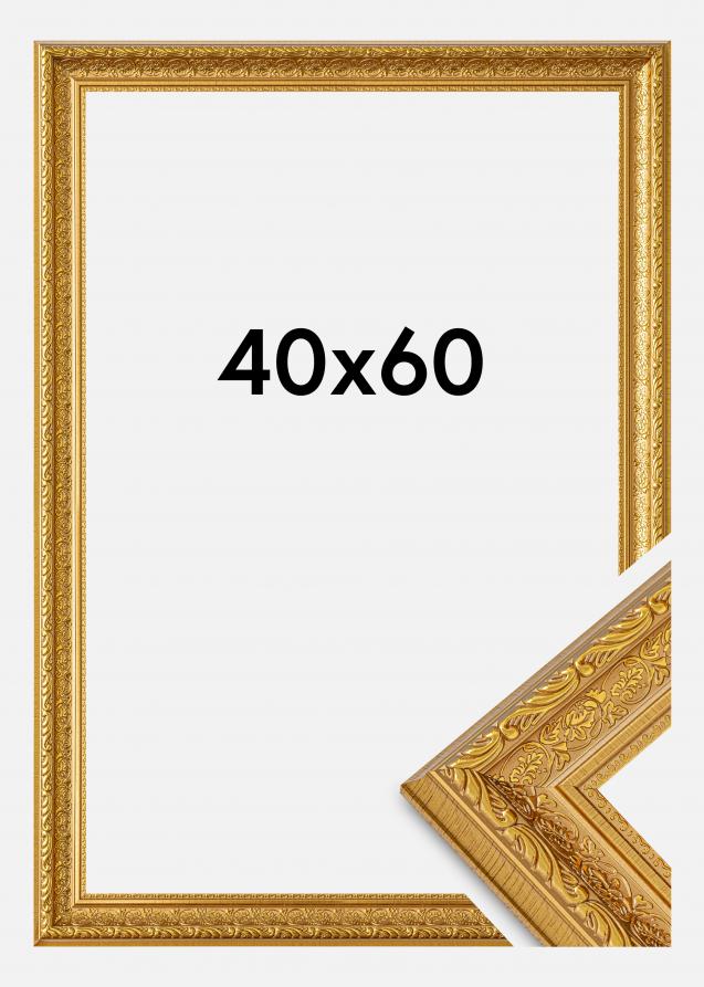 Marco Ornate Vidrio acrílico Dorado 40x60 cm