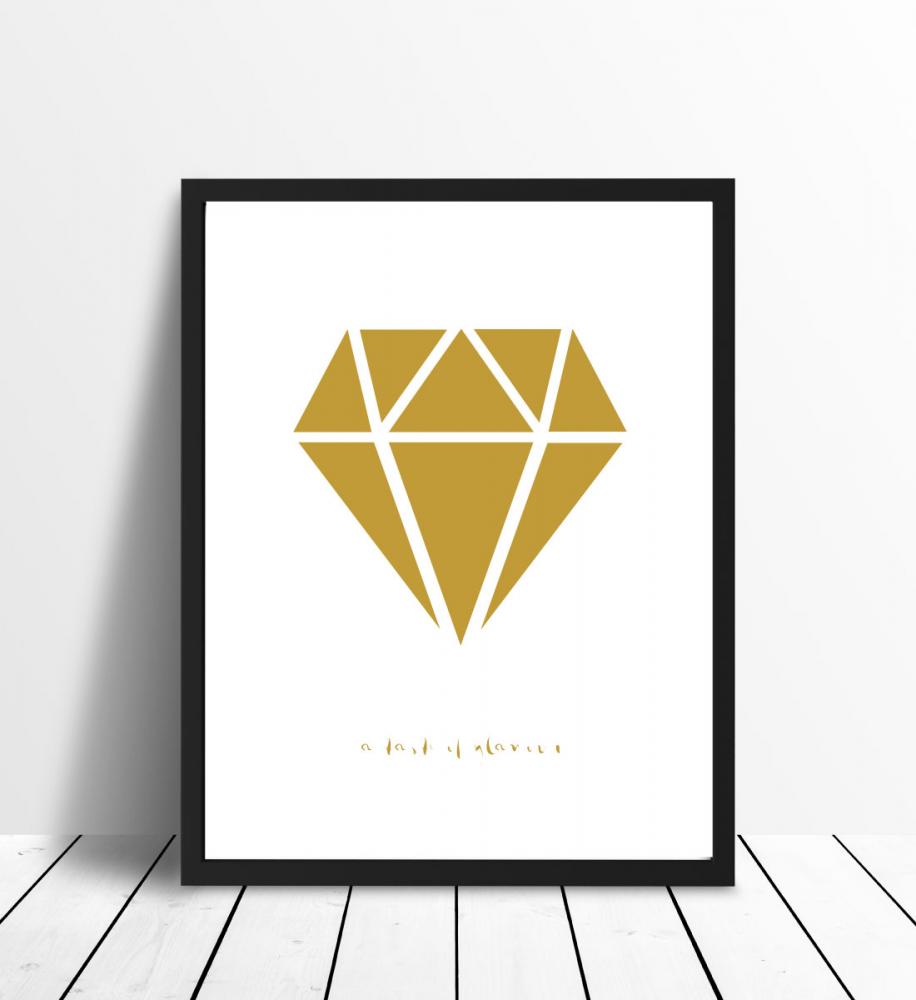 Diamante - Dorado Pster