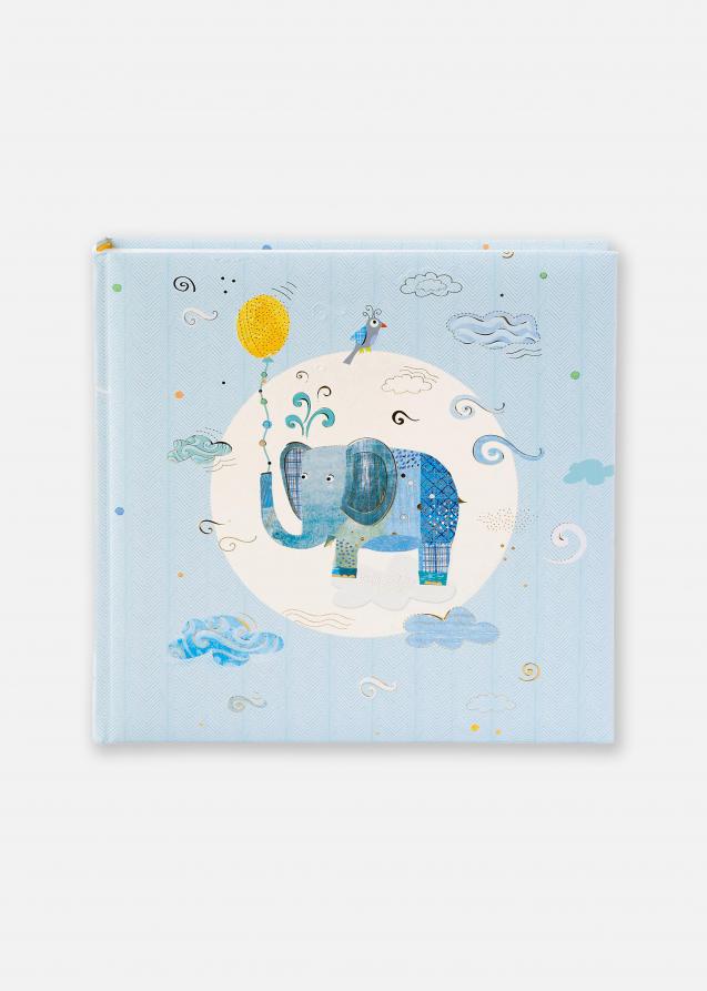 Blue Elephant Álbum de fotos - 25x25 cm (60 Páginas blancas / 30 hojas)