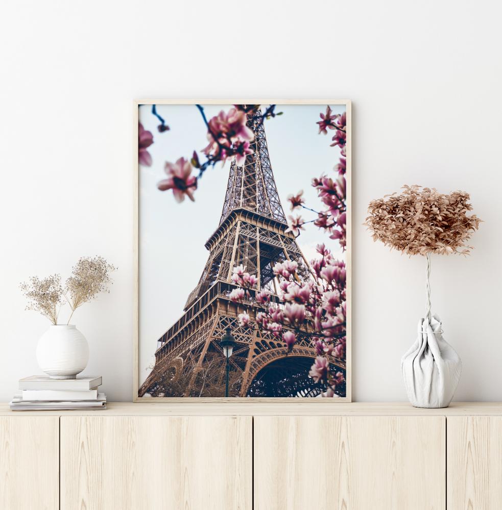 Eiffel Tower Blossoms Pster