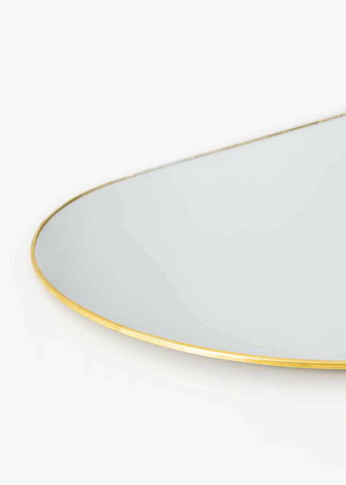 KAILA Ovalado Mirror - Thin Brass 35x80 cm