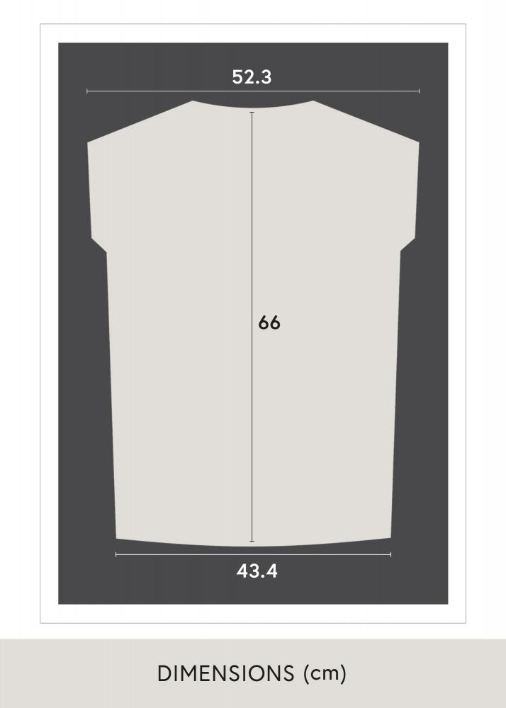 Marco Jersey Caja Vidrio acrlico Blanco/negro 60x80 cm