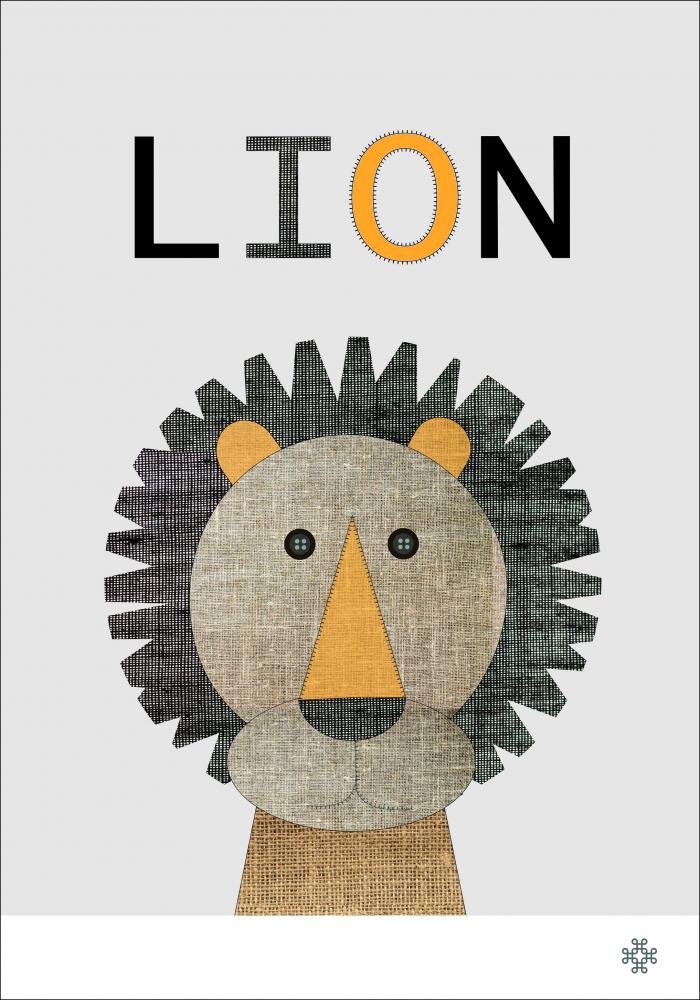 Fabric lion Pster