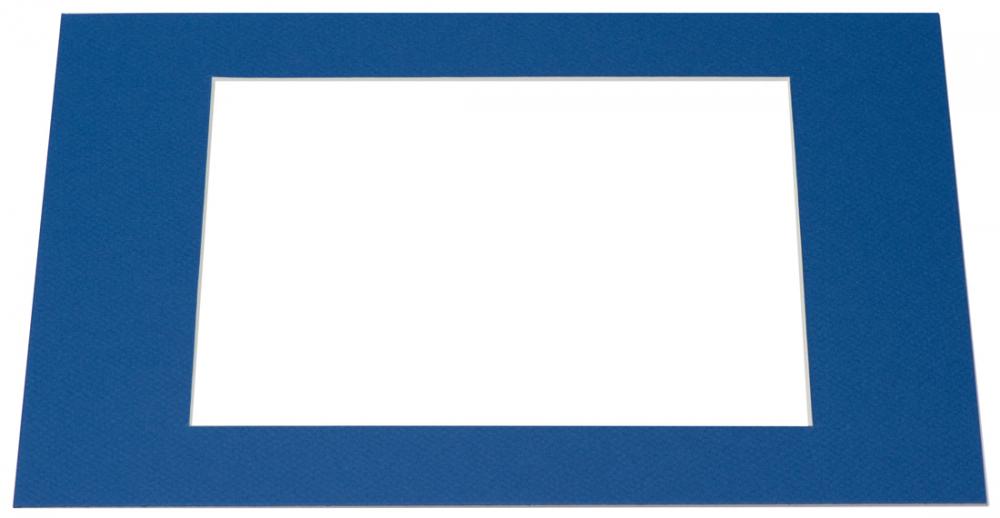 Paspart Azul (Borde interior blanco) - A medida