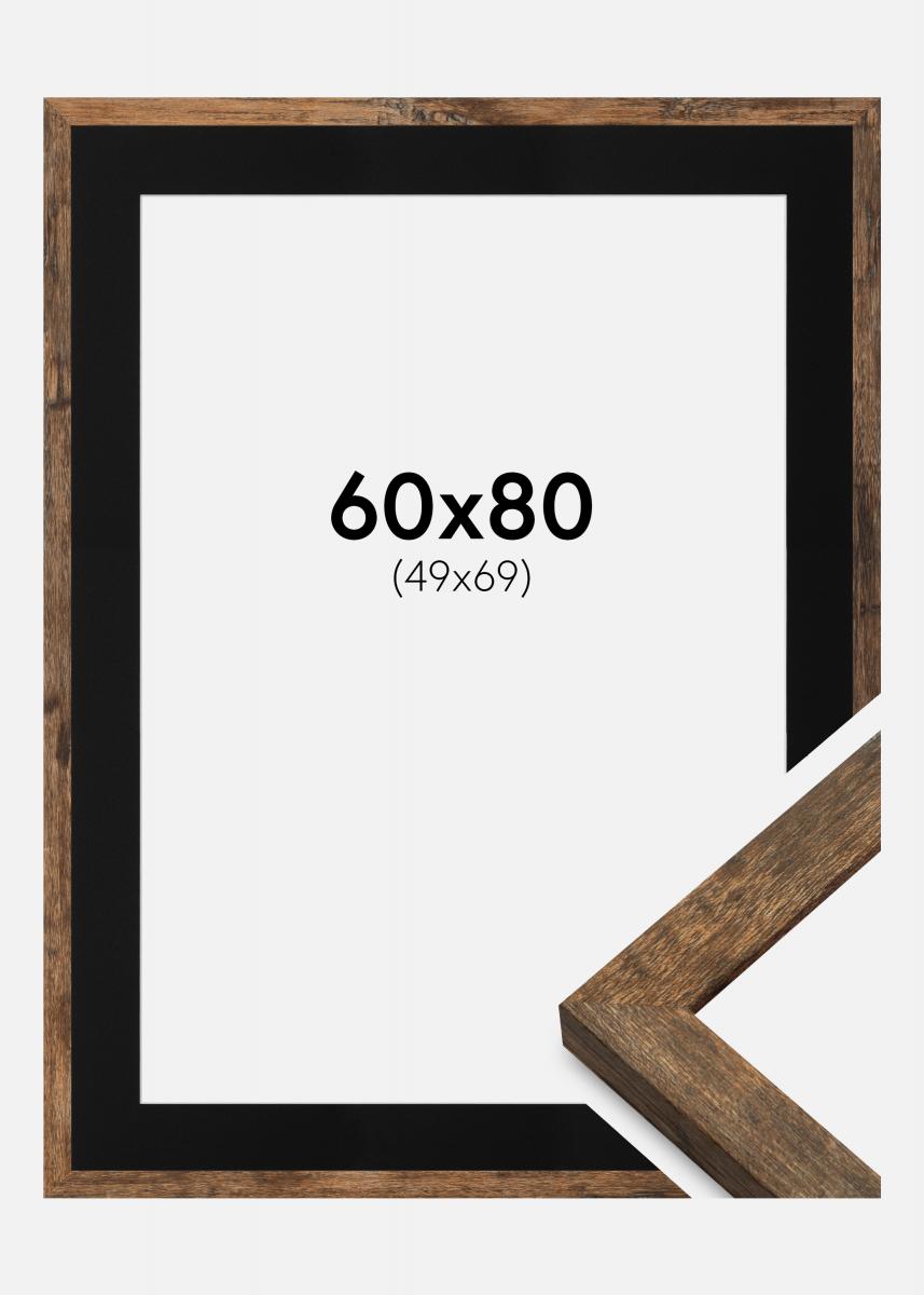 Compra Marco Fiorito Washed Oak 60x80 cm - Paspartú Negro 50x70 cm aquí 