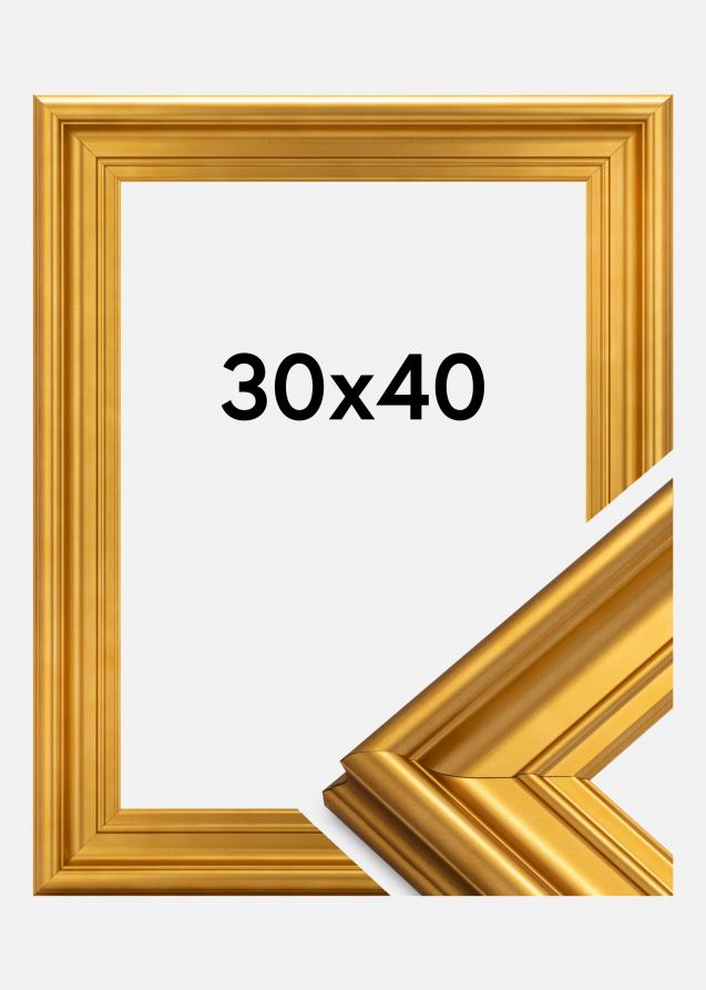 Marco Mora Premium Vidrio acrílico Dorado 30x40 cm