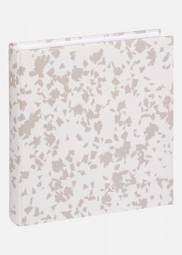 Terrazzo Stone lbum Blanco - 28x29 cm (60 Pginas blancas / 30 hojas)