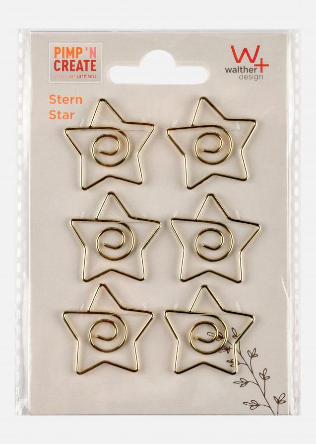 PAC Metálico Paperclip Star Guld