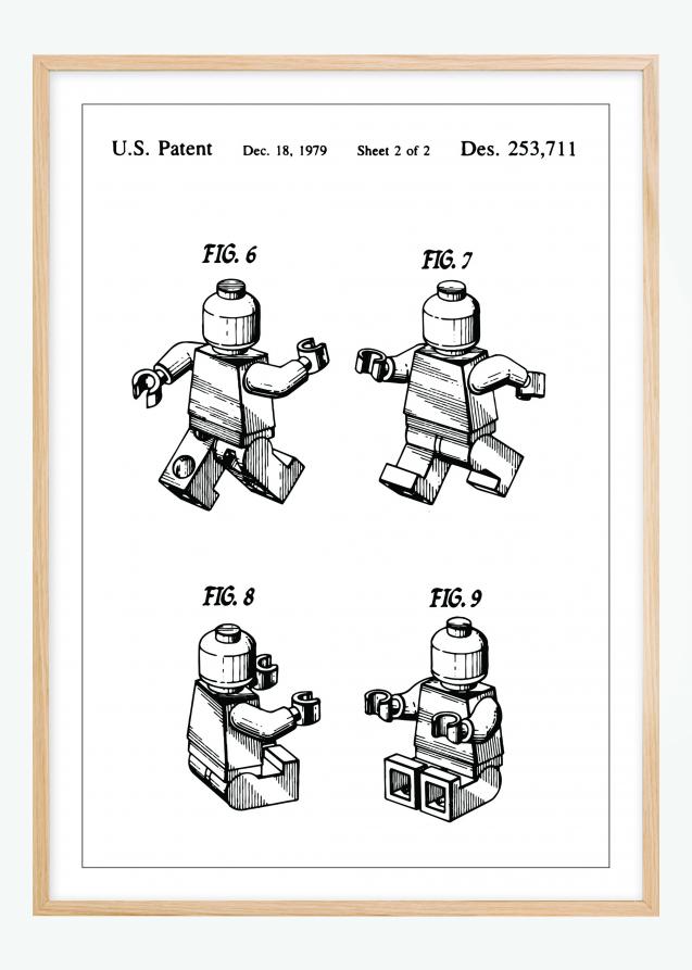 Dibujo de patente - Lego II Póster