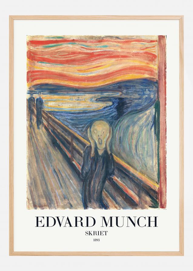 Edvard Munch - Skriet (The Scream) Póster