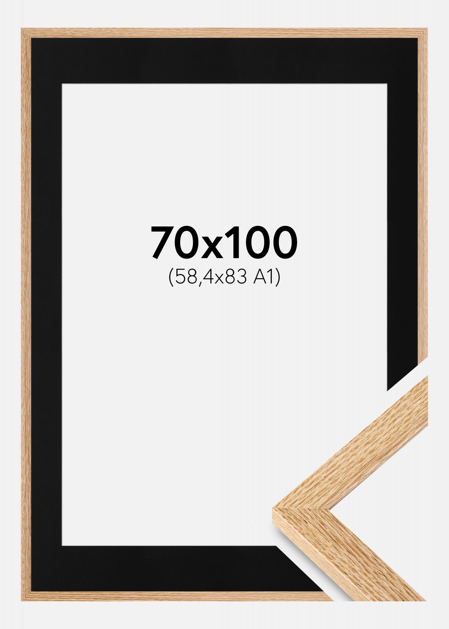 Compra Marco Selection Roble 70x100 cm - Paspartú Negro 59,4x84 cm (A1)  aquí 