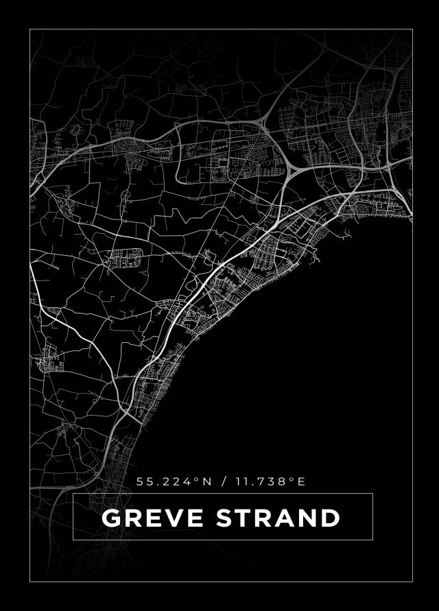 Mapa - Greve Strand - Cartel Negro