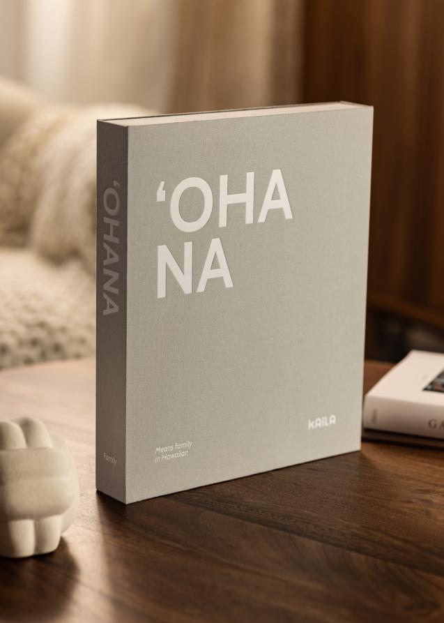 KAILA 'OHANA - Coffee Table Photo Álbum (60 Páginas negras / 30 hojas)