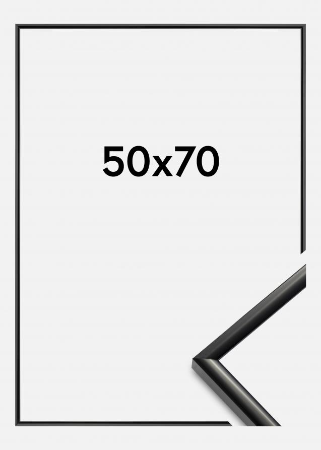 Marco New Lifestyle Vidrio acrílico Negro 50x70 cm